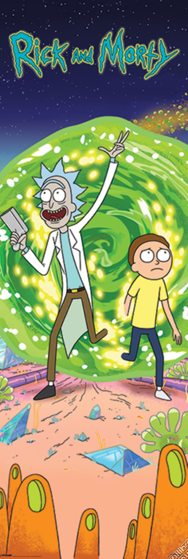 Rick And Morty - Portal (Poster Da Porta 53X158 Cm) gioco