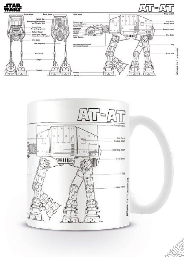 Star Wars: At At Sketch -Mug- (Tazza) gioco