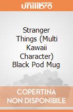 Stranger Things (Multi Kawaii Character) Black Pod Mug giochi