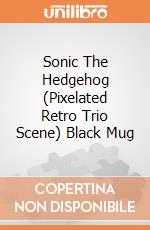 Sonic The Hedgehog (Pixelated Retro Trio Scene) Black Mug giochi