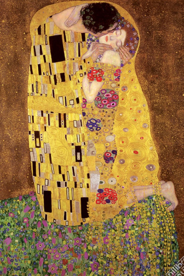 Gustav Klimt'S The Kiss (Poster Maxi 61X91,5 Cm) gioco di Pyramid