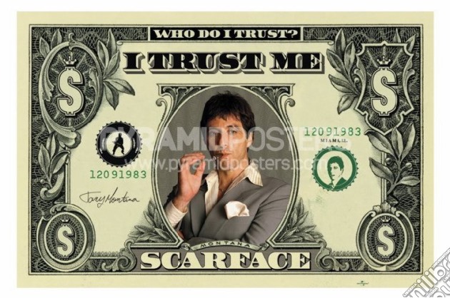 Scarface: Pyramid - Dollar Bill (Poster Maxi 61X91,5 Cm) gioco di Pyramid Posters