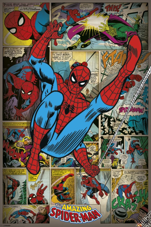 Marvel Comics - Spider-Man Retro (Poster Maxi 61X91,5 Cm) gioco di Pyramid