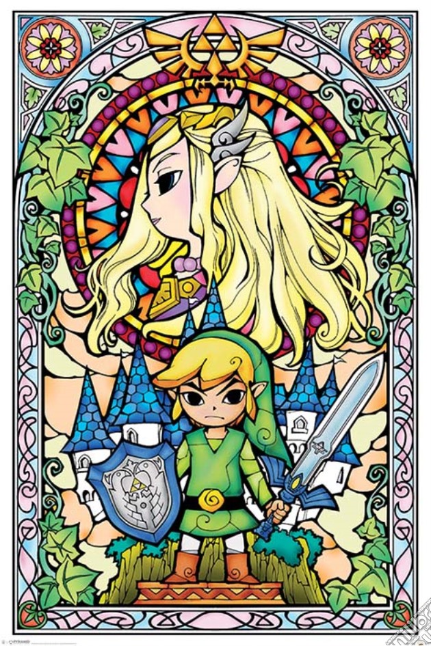 The Legend Of Zelda - Stained Glass (Poster Maxi 61X91,5 Cm) gioco di Pyramid