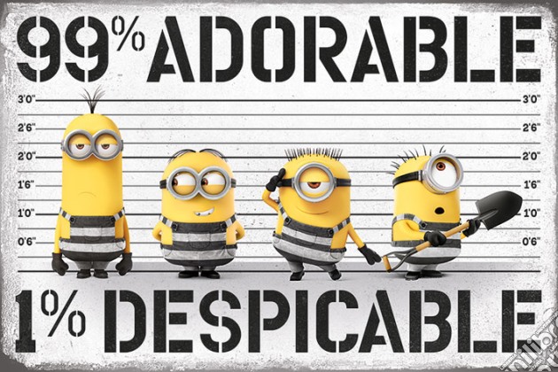 Despicable Me 3 - 99% Adorable 1% Despicable (Poster Maxi 61X91,5 Cm) gioco di Pyramid