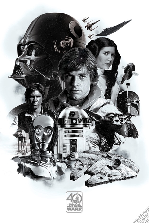 Star Wars 40Th Anniversary - Montage (Poster Maxi 61x91,5 Cm) gioco