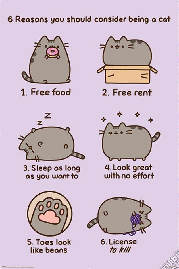 Pusheen: Pyramid - Reasons To Be A Cat (Poster Maxi 61X91,5 Cm) gioco