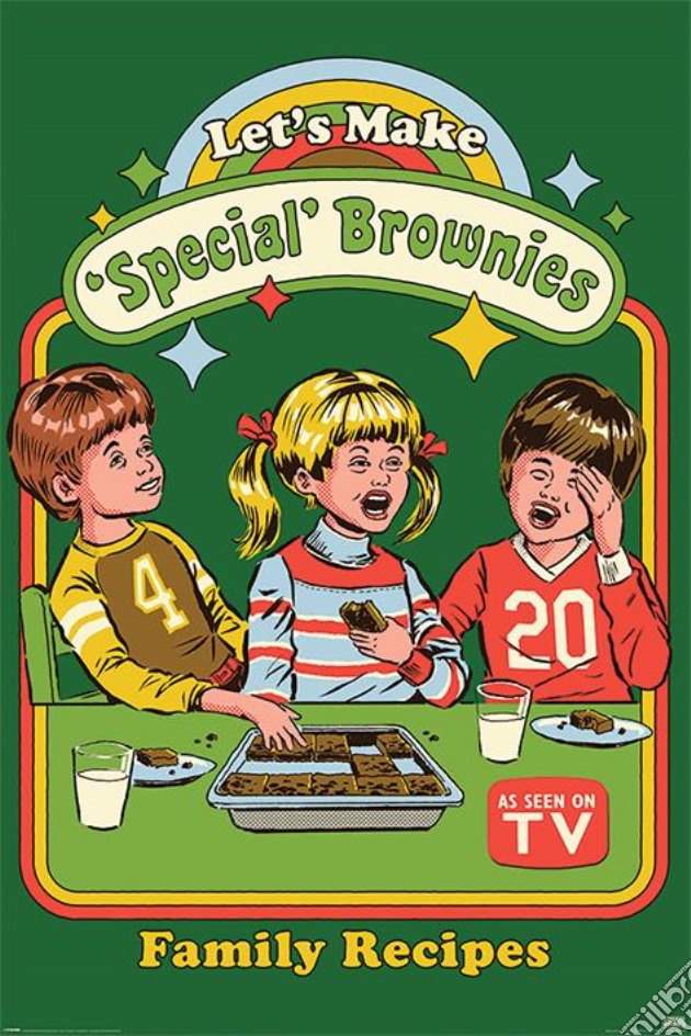 Poster Steven Rhodes Lets Make Special Brownies gioco