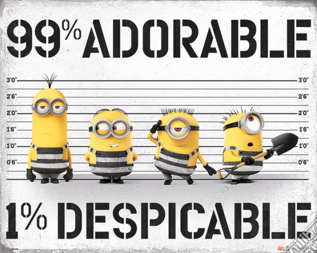 Despicable Me 3 - 99% Adorable 1% Despicable (Poster Mini 50x40cm) gioco