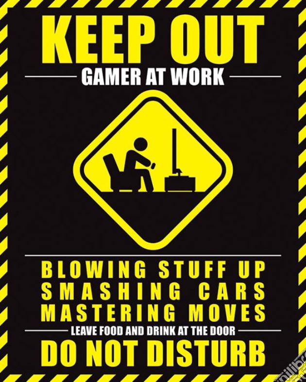 Gamer At Work Mini Poster (Poster) gioco