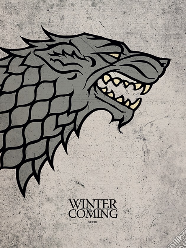 Game Of Thrones - Stark (Poster 80X60 Cm) gioco di Pyramid