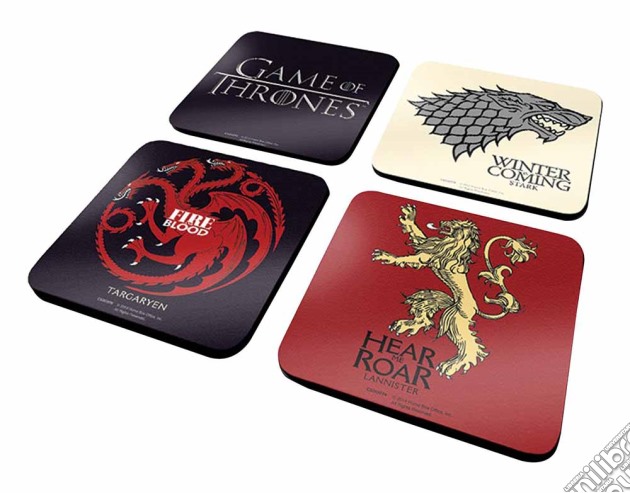Game Of Thrones: -4 Coaster Set- (Set 4 Sottobicchieri) gioco