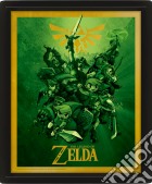 Nintendo: Pyramid - The Legend Of Zelda - Link - Framed 25X20 Cm (3D Lenticular Print / Stampa) giochi