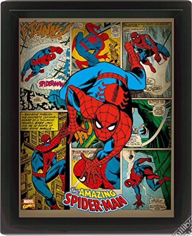 Marvel Retro - Spider-Man (Poster Lenticolare 3D) gioco di Pyramid