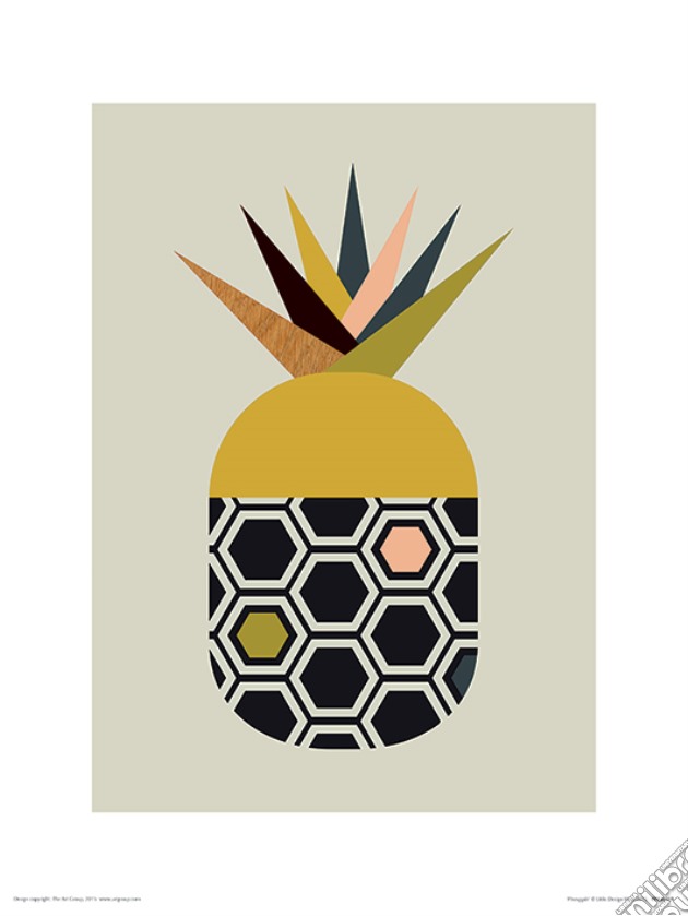 Pyramid: Little Design Haus: Pineapple (Stampa 30X40 Cm) gioco