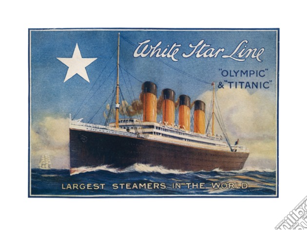 Titanic - White Star Line (Poster 80X60 Cm) gioco di Pyramid
