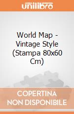 World Map - Vintage Style (Stampa 80x60 Cm) gioco di Pyramid
