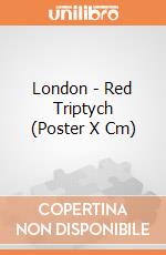 London - Red Triptych (Poster X Cm) gioco di Pyramid