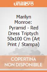 Marilyn Monroe: Pyramid - Red Dress Triptych 50x100 Cm (Art Print / Stampa) gioco di Pyramid
