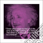 Pyramid: Albert Einstein - I.Quote - Art Print 40X40 Cm (Stampa)