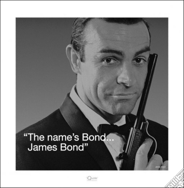 James Bond - I.Quote (Poster 40X40 Cm) gioco di Pyramid