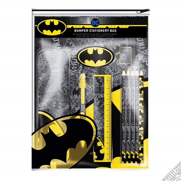Batman Bumper Stationery Zip Bag Cdu 8 (Stationery Range) gioco