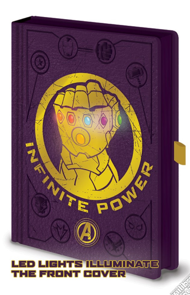 Avengers Infinity War (Gauntlet) Light Up A5 Notebook Cdu 10 (Quaderno) gioco