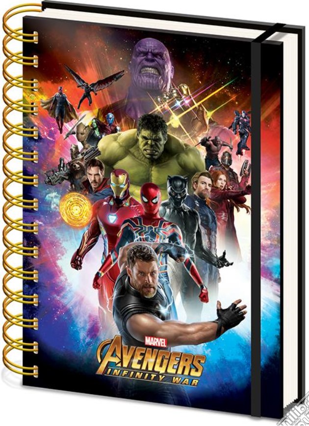 Avengers Infinity War A5 Metallic Notebook Cdu 10 (Quaderno) gioco