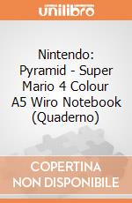 Nintendo: Pyramid - Super Mario 4 Colour A5 Wiro Notebook (Quaderno) gioco
