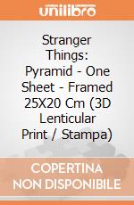 Stranger Things: Pyramid - One Sheet - Framed 25X20 Cm (3D Lenticular Print / Stampa) gioco