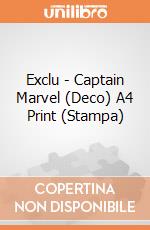 Exclu - Captain Marvel (Deco) A4 Print (Stampa) gioco di Pyramid