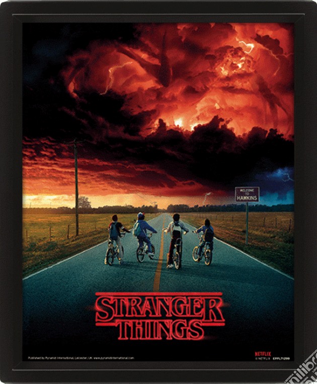 Stranger Things: Pyramid - Mind Flayer - Framed 25X20 Cm (3D Lenticular Print / Stampa) gioco
