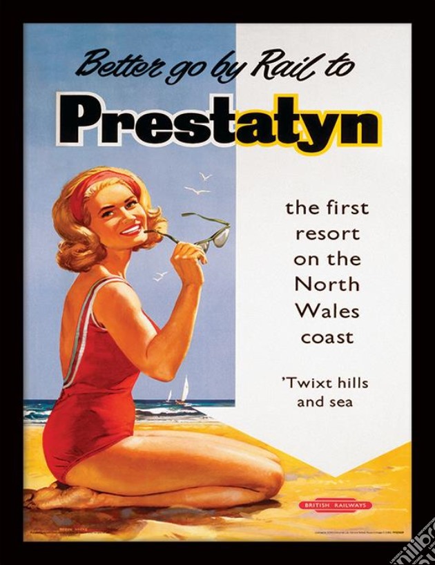 Prestatyn (Beach By Derek Lucas) (Stampa In Cornice) gioco di Pyramid
