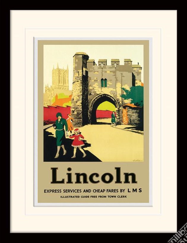 Lincoln (Castle By Picking) (Stampa In Cornice) gioco di Pyramid