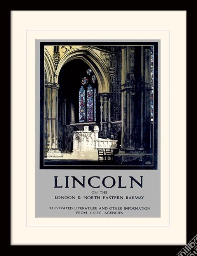 Lincoln (Cathedral Window By Fred Taylor) (Stampa In Cornice) gioco di Pyramid