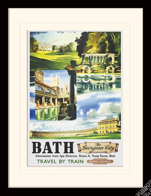 Bath (The Georgian City) (Stampa In Cornice) gioco di Pyramid
