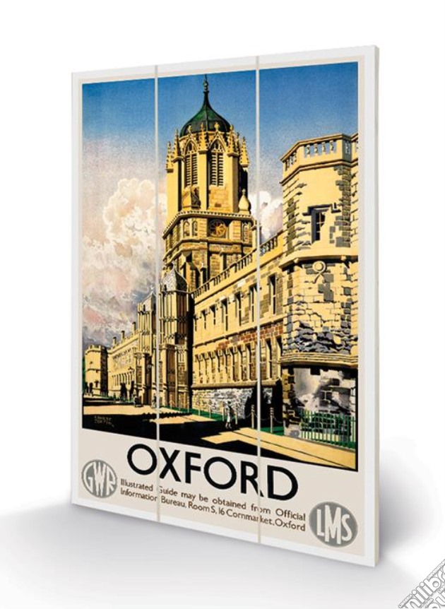 Pyramid: Oxford (Tom Tower By Ernest Coffin) Micro Wood (Stampa Su Legno) gioco di Pyramid