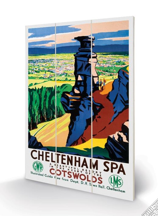 Pyramid: Cheltenham Spa (Cotswolds By C H Birtwhistle) Micro Wood (Stampa Su Legno) gioco di Pyramid