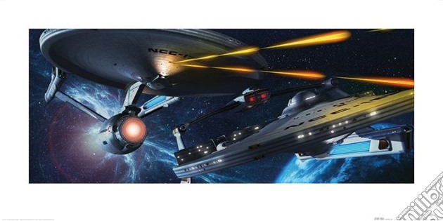 Star Trek: Pyramid - Enterprise Vs Reliant 50x100 Cm (Art Print / Stampa) gioco di Pyramid