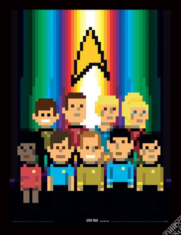 Star Trek (Trexels Original Crew) (Stampa In Cornice) gioco di Pyramid
