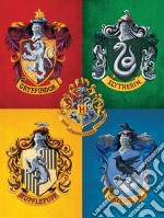 Harry Potter: Colourful Crests (Stampa Su Tela 30X40 Cm)
