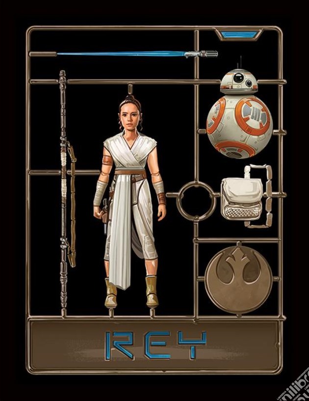 Star Wars: The Rise Of Skywalker (Rey Model) (Stampa In Cornice) gioco
