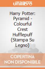 Harry Potter: Pyramid - Colourful Crest Hufflepuff (Stampa Su Legno) gioco