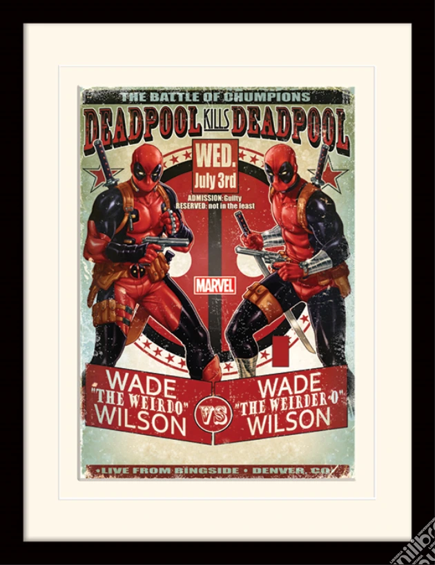 Deadpool - Wade Vs Wade (Stampa In Cornice 30X40 Cm) gioco di Pyramid