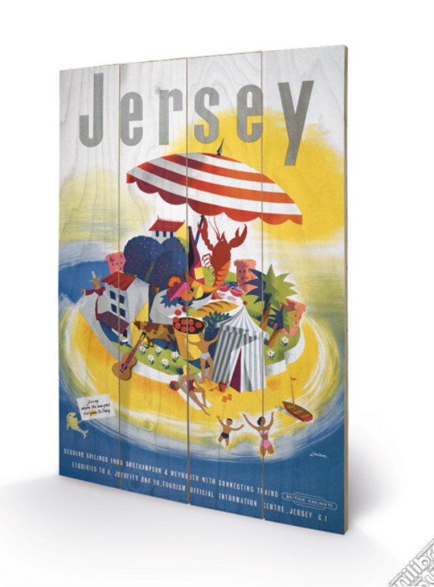 Jersey - Island (Stampa Su Legno 59X40Cm) gioco di Pyramid