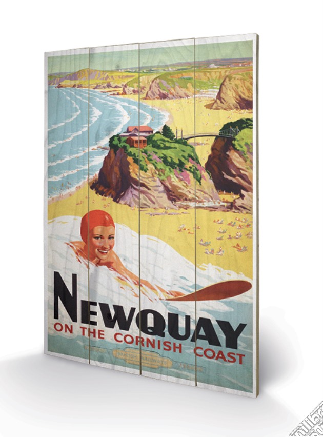 Newquay - Surf (Stampa Su Legno 59X40Cm) gioco di Pyramid