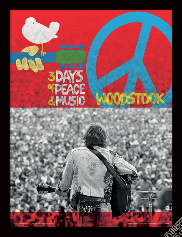 Woodstock - 400,000 (Stampa In Cornice 30X40 Cm) gioco di Pyramid
