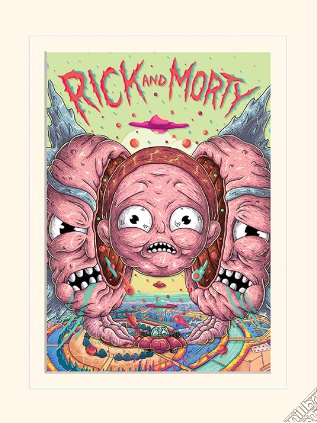 Rick And Morty - Head Splitter (Stampa In Cornice 30X40 Cm) gioco