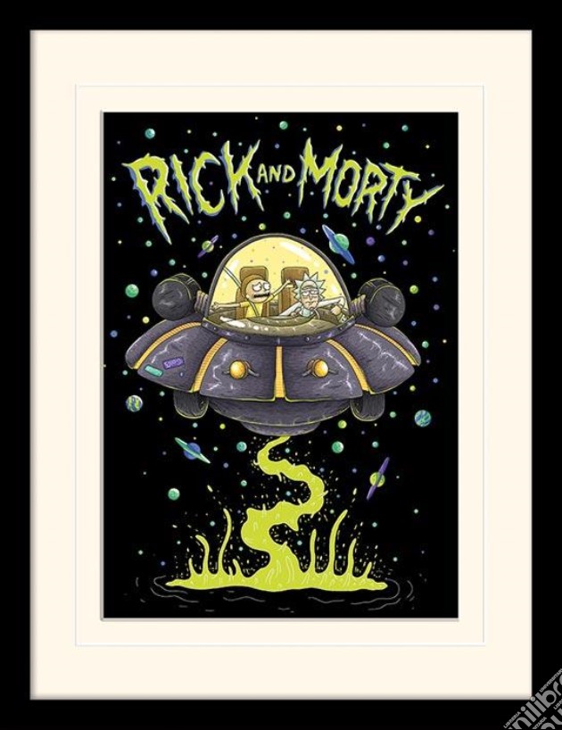 Rick And Morty - Ufo (Stampa In Cornice 30X40 Cm) gioco