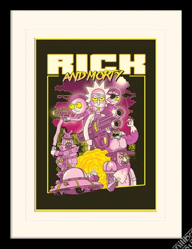 Rick And Morty - 80S Action Movie (Stampa In Cornice 30X40 Cm) gioco